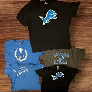 Detroit Lions shirts lot